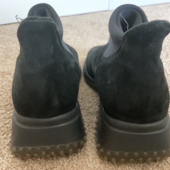 Vintage Bogner Square Toe Black Suede Ankle Boots Womens Size 7B - Picture 5 of 6